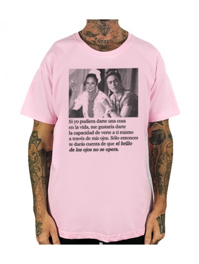Camiseta Rulez Frida Kahlo & Lola Flores rosa